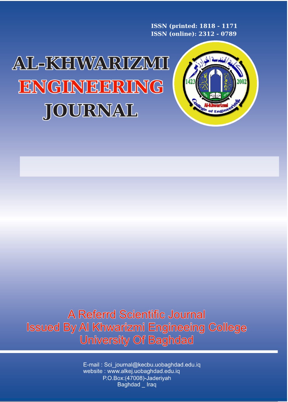 					View Vol. 22 No. 1 (2026): Al-Khwarizmi Engineering Journal 
				